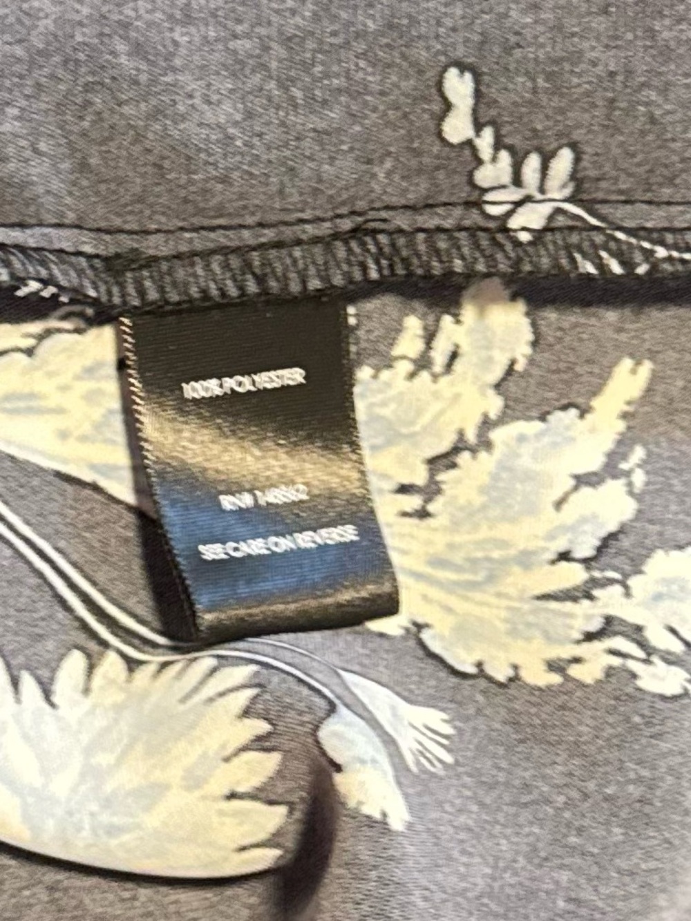 torrid Black Blouse with Light Blue Floral Print - Picture 7 of 8